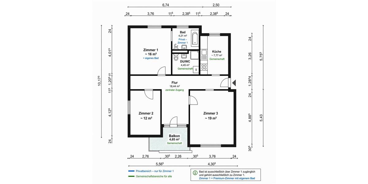 Wohnen auf Zeit Braunschweig Timmerlah-Geitelde-Stiddien - 3 Zimmer, 83 m&sup2;, 394&euro; | Angebot:26283907