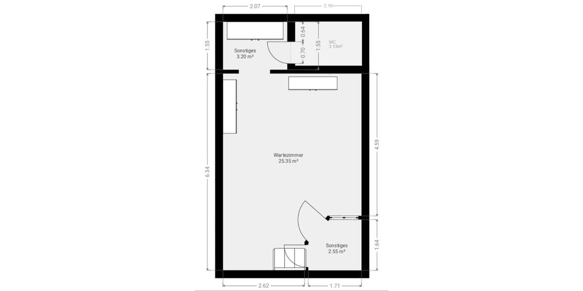 Schöne Geschäftsräume in Wolfartsweier zu vermieten 1.5 zimmer