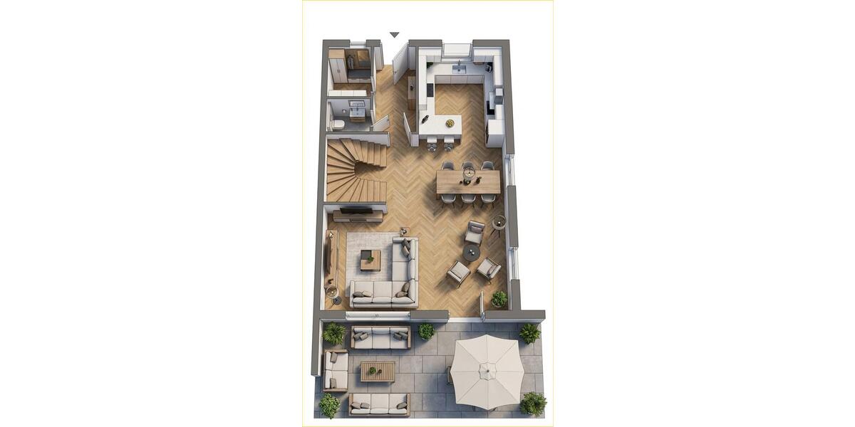 Reihenhaus Wörth - 4 Zimmer, 124 m&sup2;, 2.190&euro; | Angebot:25882941