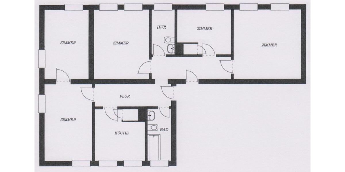 Erdgeschoßwohnung Rositz - 5 Zimmer, 102 m&sup2;, 590&euro; | Angebot:24434451