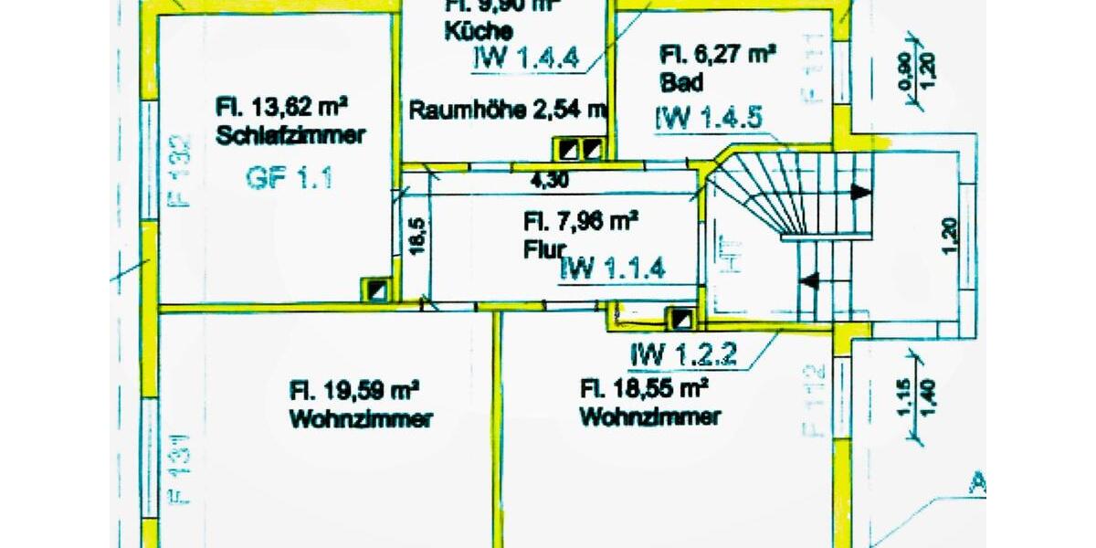 Charmante 3-Zimmer-Wohnung im 3-Familienhaus, zentrumsnah & ruhig 3 zimmer