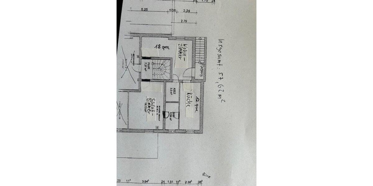 Etagenwohnung Bad Camberg - 3 Zimmer, 58 m&sup2;, 600&euro; | Angebot:26048533