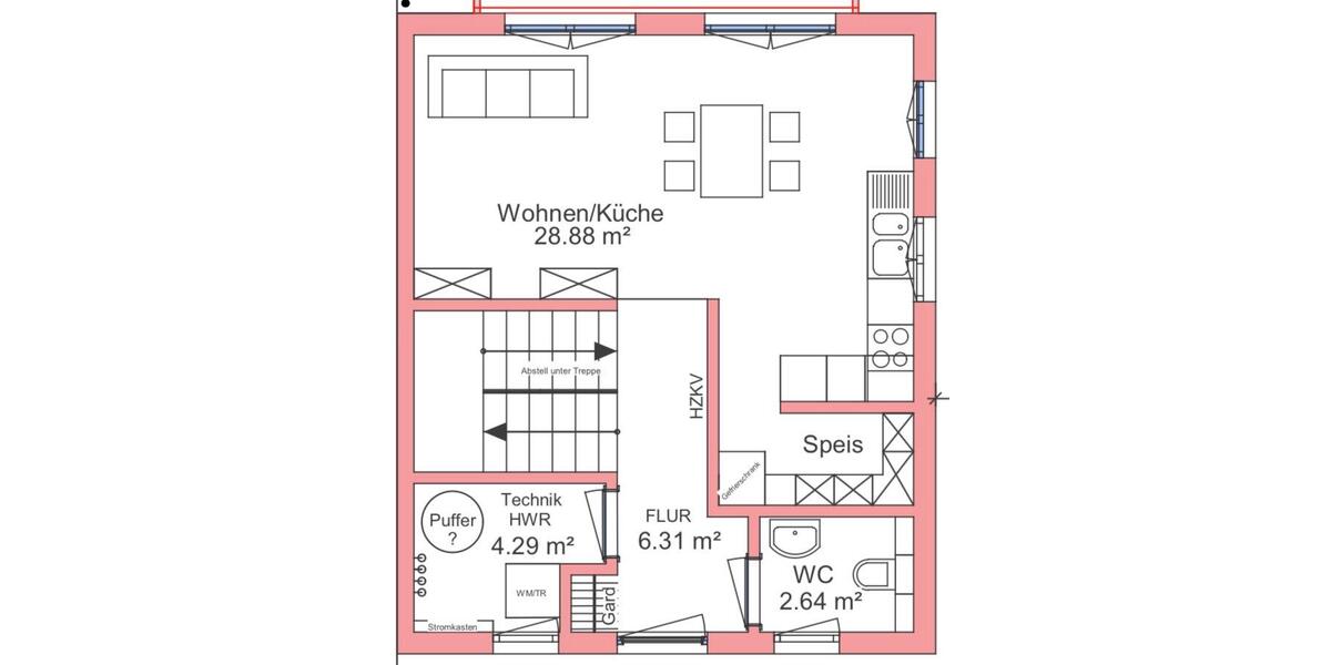 Etagenwohnung Kreßberg - 4 Zimmer, 85 m&sup2;, 1.150&euro; | Angebot:26550382