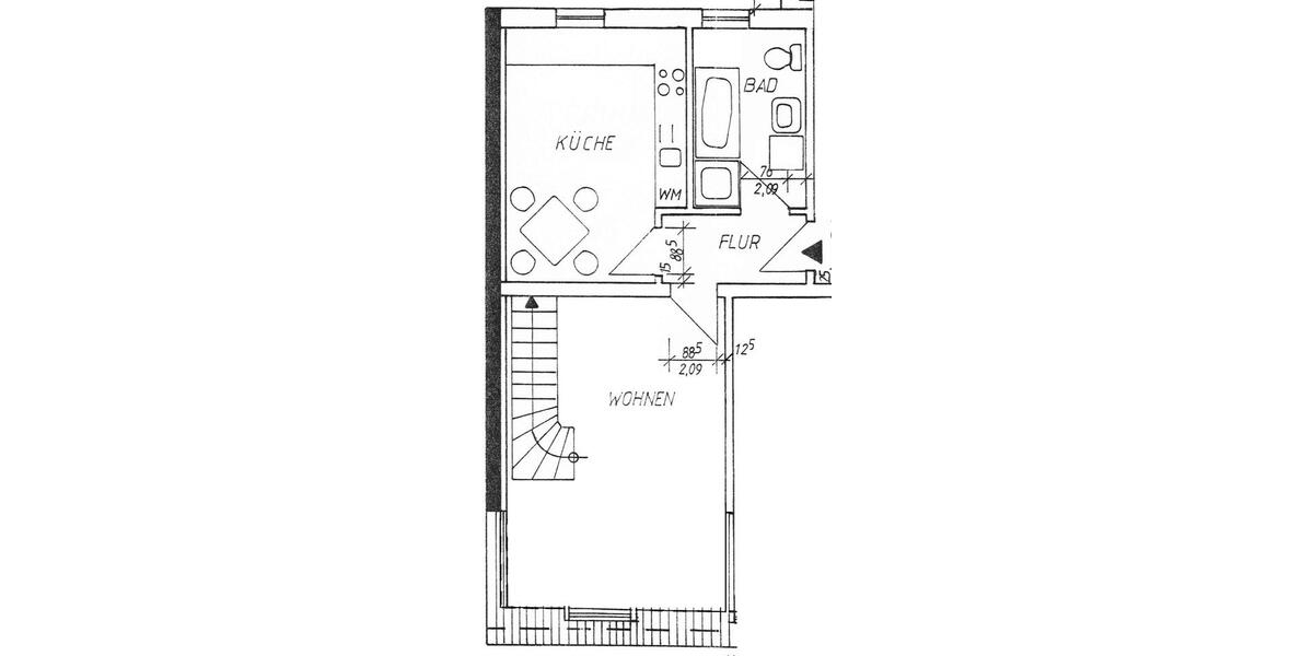 Dachgeschoßwohnung Borna - 2 Zimmer, 59 m&sup2;, 399&euro; | Angebot:26678725