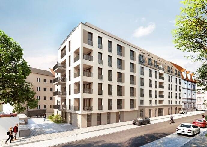 Etagenwohnung Nürnberg Gärten h d Veste - 2 Zimmer, 60 m&sup2;, 1.085&euro; | Angebot:26435639