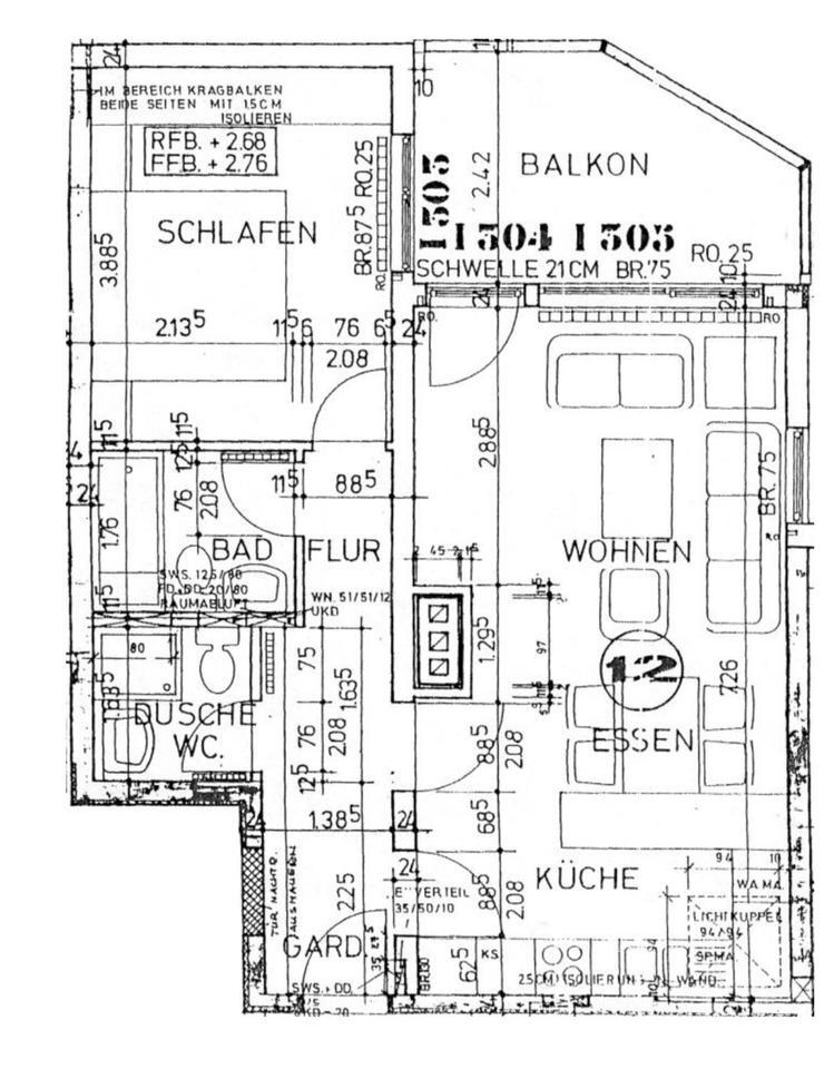 2-Zimmer-Wohnung mit Balkon und Abstellraum