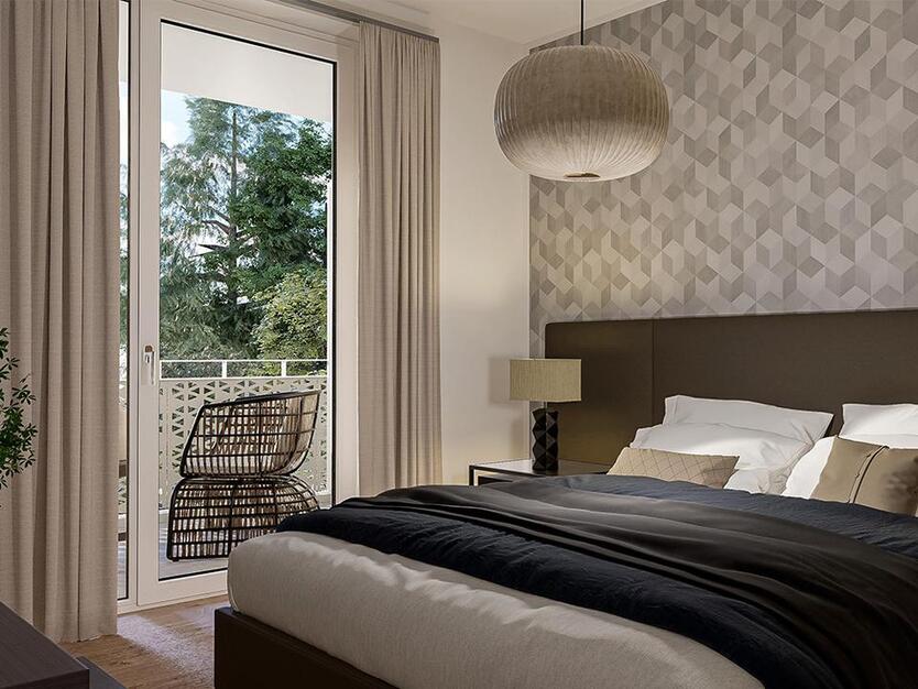 Sonnige Wohnung mit Loggia | Separate Küche | Bad mit Dusche | Smart-Home | Tiefgarage | Aufzug