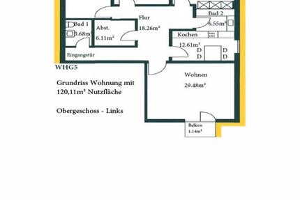 Wohnung Limburg an der Lahn Linter - 4 Zimmer, 120 m&sup2;, 1.500&euro; | Angebot:24431309