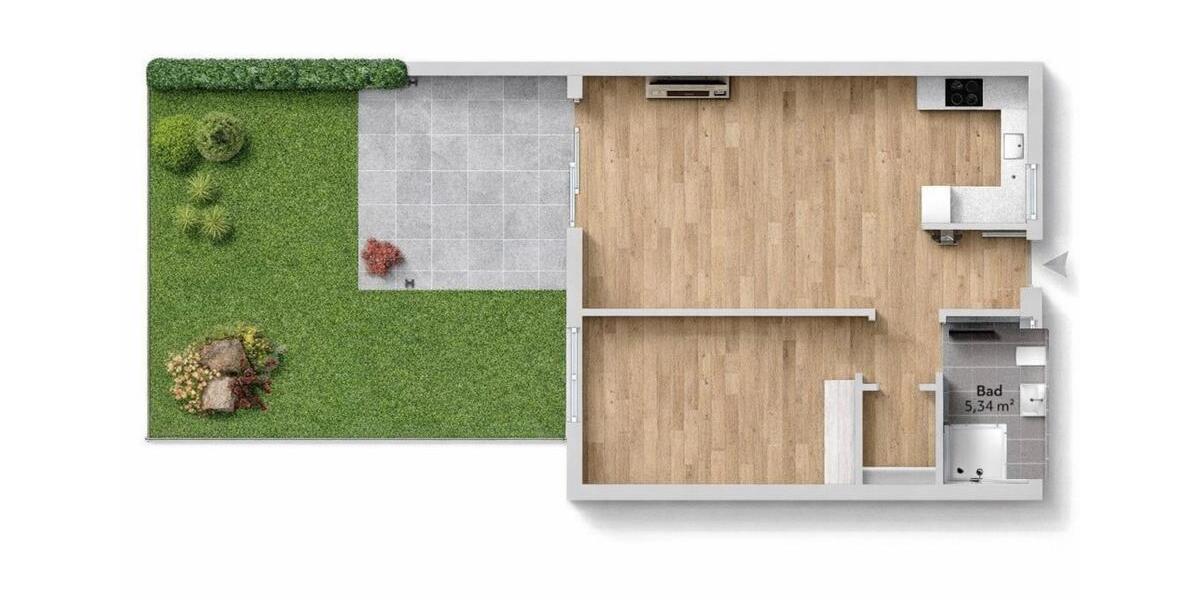 Erdgeschoßwohnung Engen - 2 Zimmer, 58 m&sup2;, 1.060&euro; | Angebot:25143878