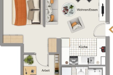 albero:) 2 mal 2-Zimmer nach Kernsanierung 2 zimmer