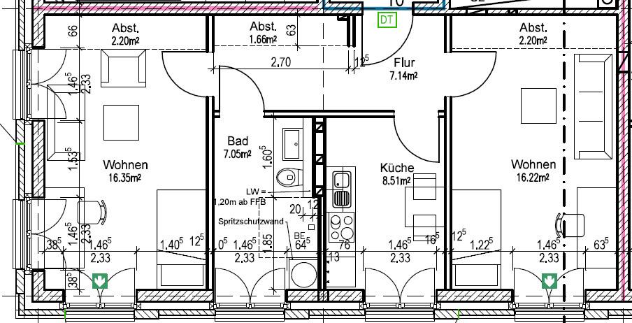 Etagenwohnung Vechta - 2 Zimmer, 62 m&sup2;, 590&euro; | Angebot:26561459