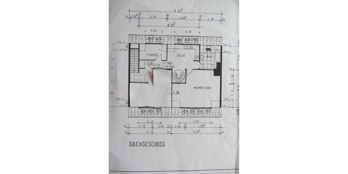 DG-Wohnung 77 qm Nähe Uni 3 zimmer