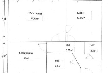 Wohnung Sangerhausen - 2 Zimmer, 65 m&sup2;, 400&euro; | Angebot:26481151