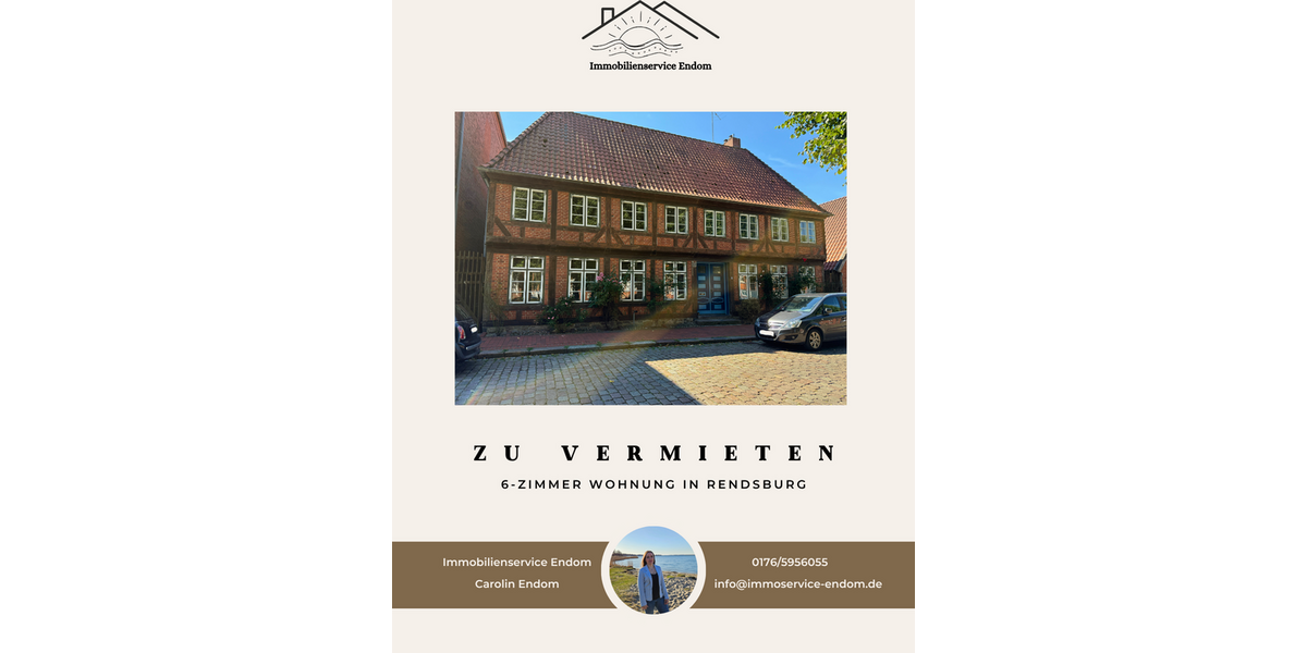 Etagenwohnung Rendsburg - 6 Zimmer, 152 m&sup2;, 1.100&euro; | Angebot:27202167