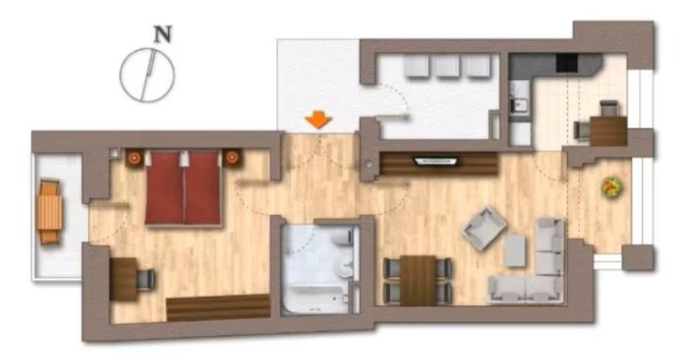 Möblierte Wohnung, voll ausgestattet, Kaßberg Stellplatz inkl. NK 2 zimmer