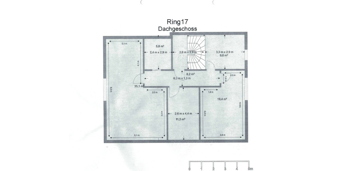 Dachgeschoßwohnung Waldshut-Tiengen Tiengen - 3 Zimmer, 60 m&sup2;, 720&euro; | Angebot:25097393