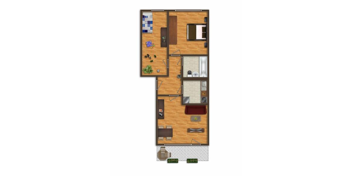 Etagenwohnung Prenzlau - 3 Zimmer, 63 m&sup2;, 440&euro; | Angebot:26197383