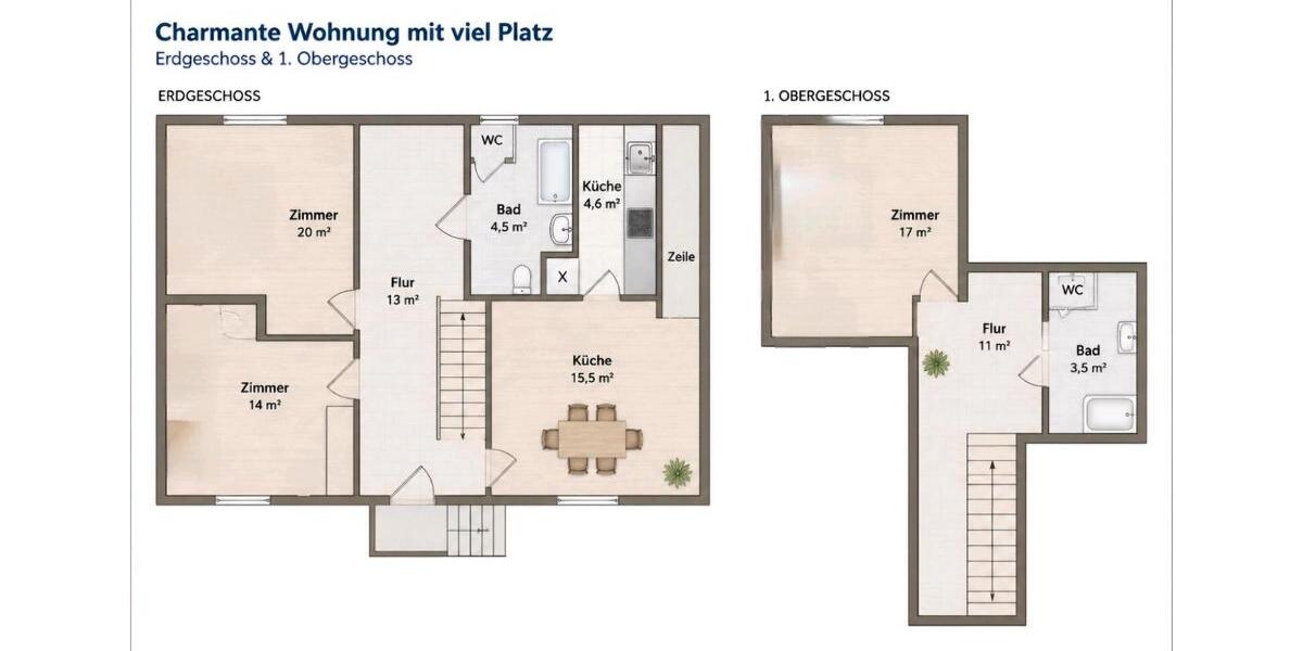 Erdgeschoßwohnung Steinau an der Straße - 3 Zimmer, 107 m&sup2;, 850&euro; | Angebot:26511404
