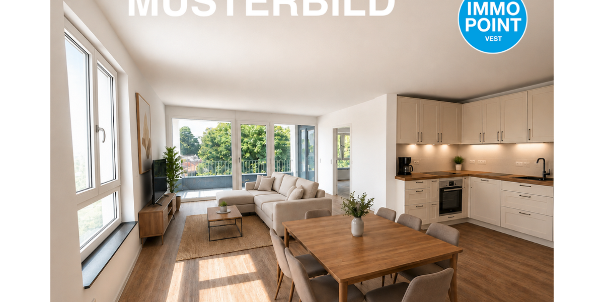 Etagenwohnung Haltern am See - 3 Zimmer, 90 m&sup2;, 1.215&euro; | Angebot:27161419