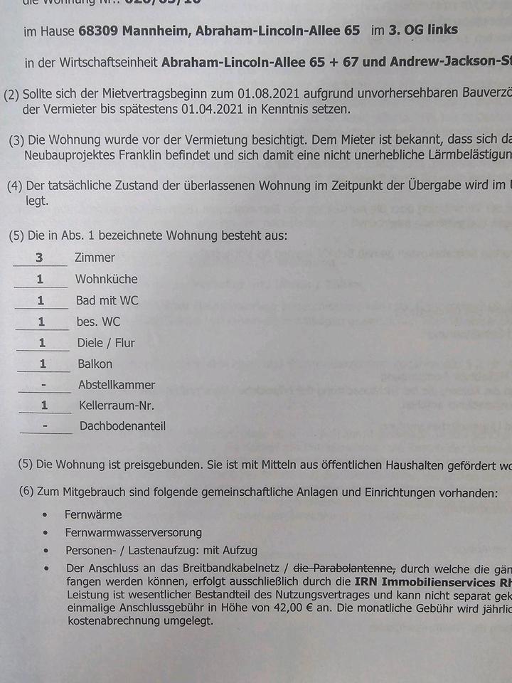 Wohnung 3 Zimmer Küche Bad. mit WBS mit 3 Zimmer erforderlich