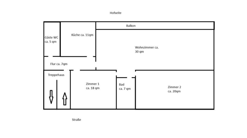 Etagenwohnung Völklingen - 4 Zimmer, 95 m&sup2;, 650&euro; | Angebot:25235605
