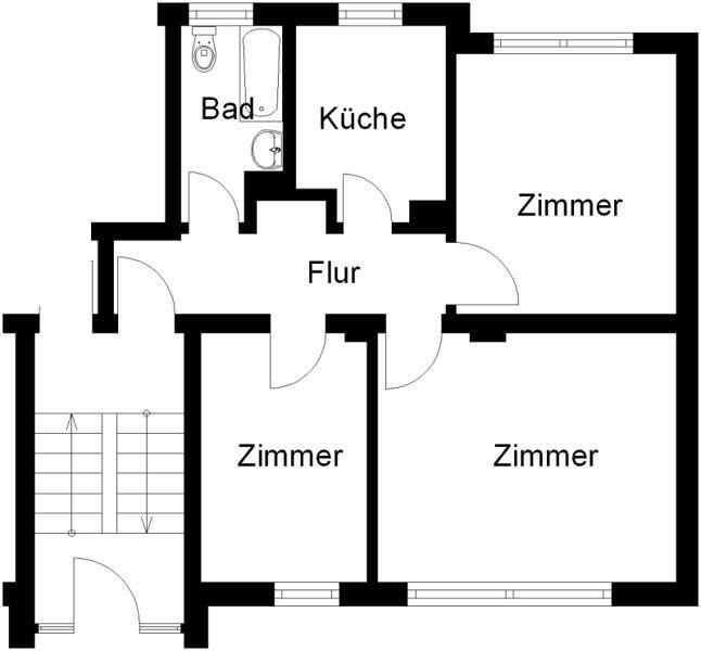 Renovierte 3-Zimmer-Erdgeschoßwohnung!