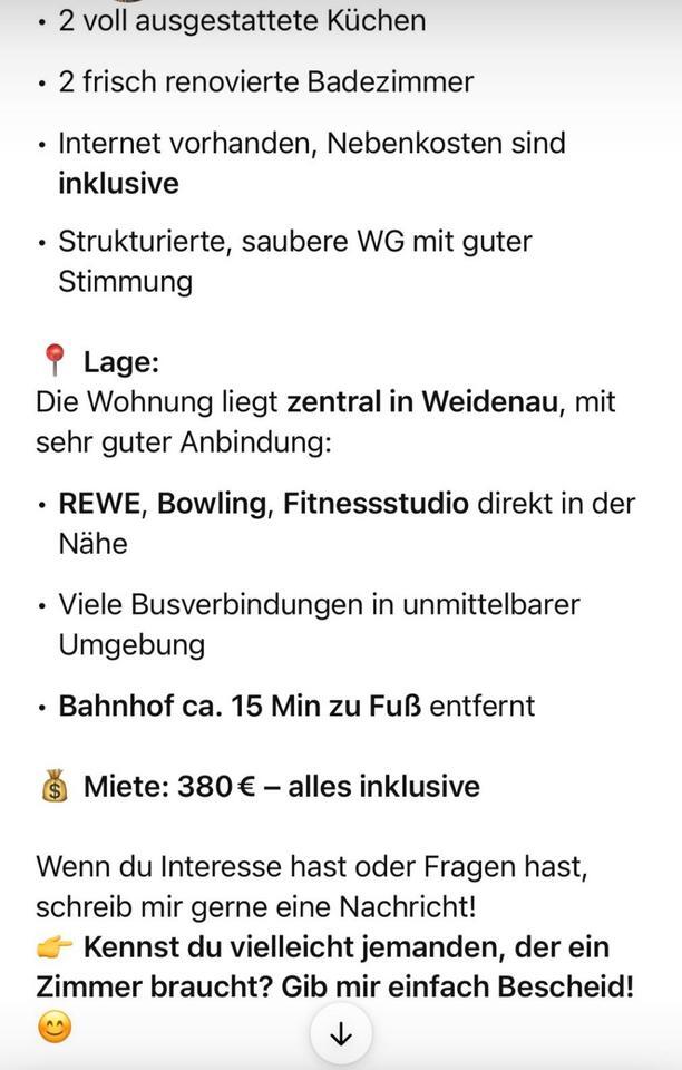 WG Zimmer Siegen Geiswald