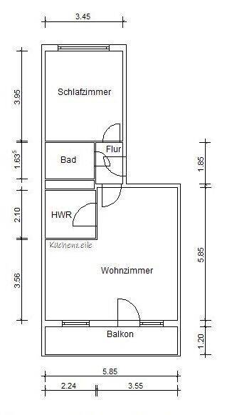 Etagenwohnung Magdeburg Neu Olvenstedt - 2 Zimmer, 55 m&sup2;, 369&euro; | Angebot:26817033