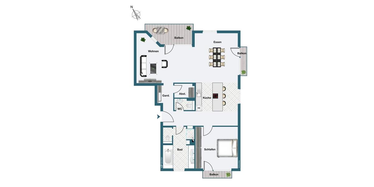 Etagenwohnung Potsdam - 2 Zimmer, 110 m&sup2;, 2.200&euro; | Angebot:24718792