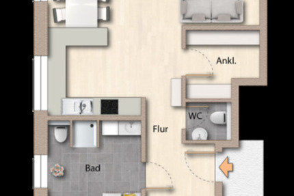 Wohnung Südlohn - 2.5 Zimmer, 82 m&sup2;, 895&euro; | Angebot:24562451