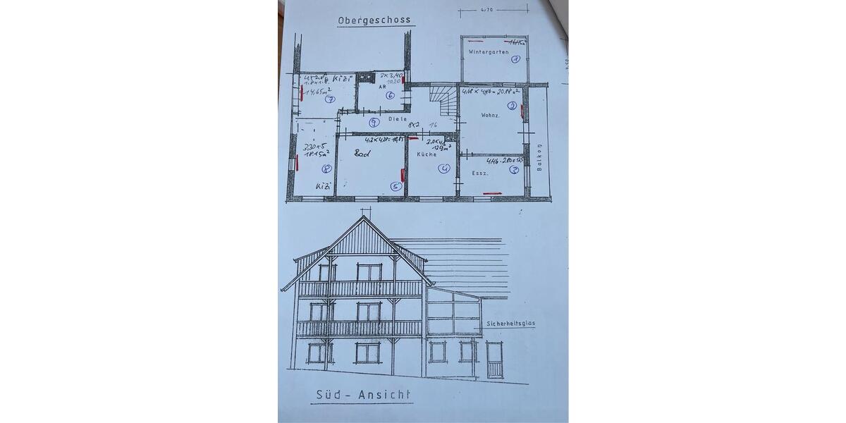 Etagenwohnung Leutershausen - 12 Zimmer, 170 m&sup2;, 1.450&euro; | Angebot:24315638