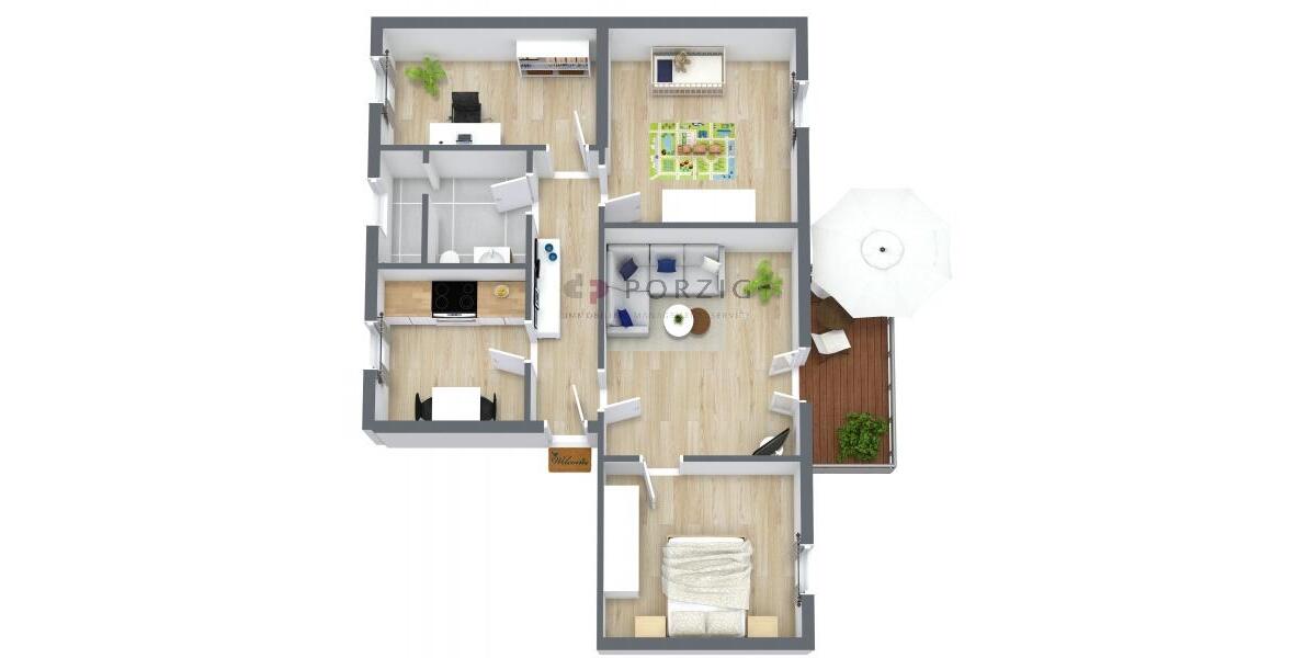 Erdgeschoßwohnung Saal - 4 Zimmer, 81 m&sup2;, 647&euro; | Angebot:25921577