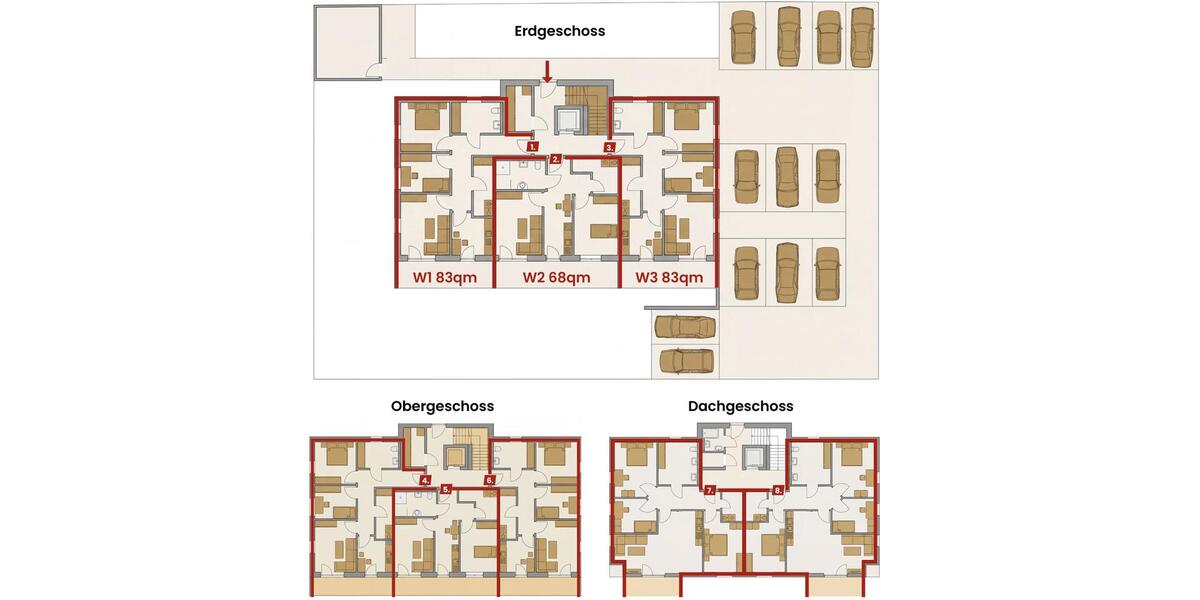 Etagenwohnung Soltau - 2 Zimmer, 68 m&sup2;, 850&euro; | Angebot:26287442