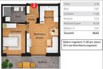 Etagenwohnung Nabburg - 2 Zimmer, 48 m&sup2;, 560&euro; | Angebot:26614906