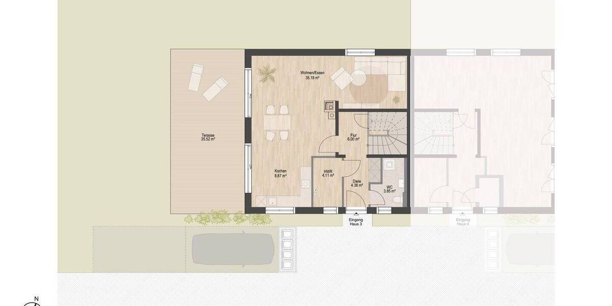 Doppelhaushälfte Klipphausen Hühndorf - 4 Zimmer, 148 m&sup2;, 2.150&euro; | Angebot:26513712