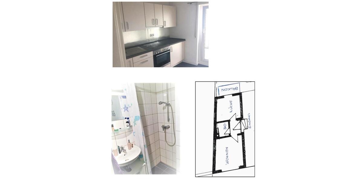 Hochparterre Karlsruhe Knielingen - 1 Zimmer, 42 m&sup2;, 560&euro; | Angebot:26600773