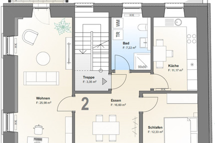 Wohnung Traben-Trarbach Trarbach - 3 Zimmer, 76 m&sup2;, 736&euro; | Angebot:24345741