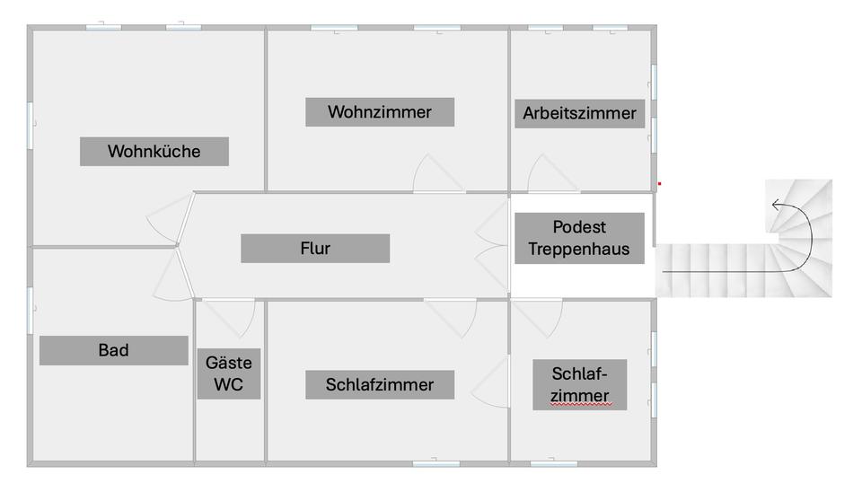 Etagenwohnung Steinfurt - 3 Zimmer, 102 m&sup2;, 1.275&euro; | Angebot:26374091