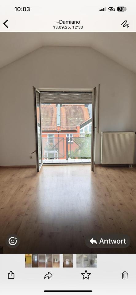 Helle Dachgeschoßwohnung im Zentrum von Deggendorf – 2 Zimmer