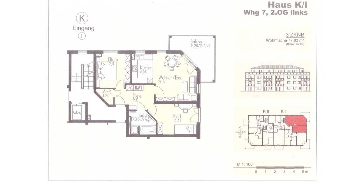 Moderne 3-Zimmer-Wohnung mit Balkon und Garage in Friedrichshofen 3 zimmer
