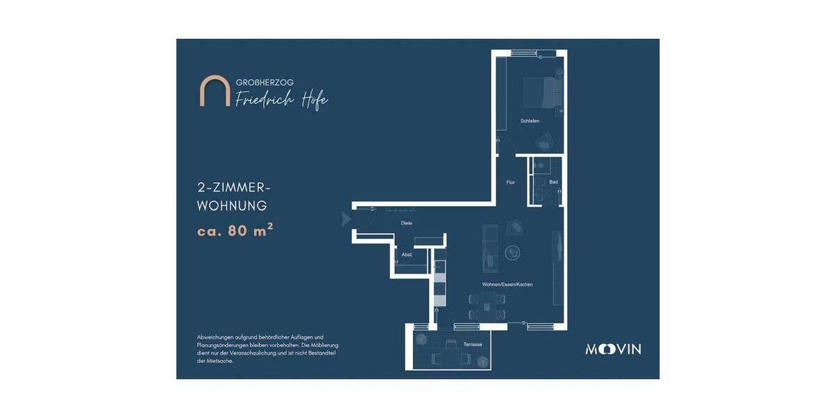 Etagenwohnung Saarbrücken St Johann - 2 Zimmer, 80 m&sup2;, 1.100&euro; | Angebot:26833887