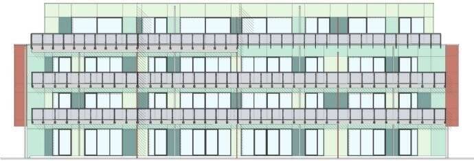 4 Zimmer Neubauwohnung ,Aufzug & Balkon 120 qm, 2.OG,mitte, bedingt barrierefrei 4 zimmer