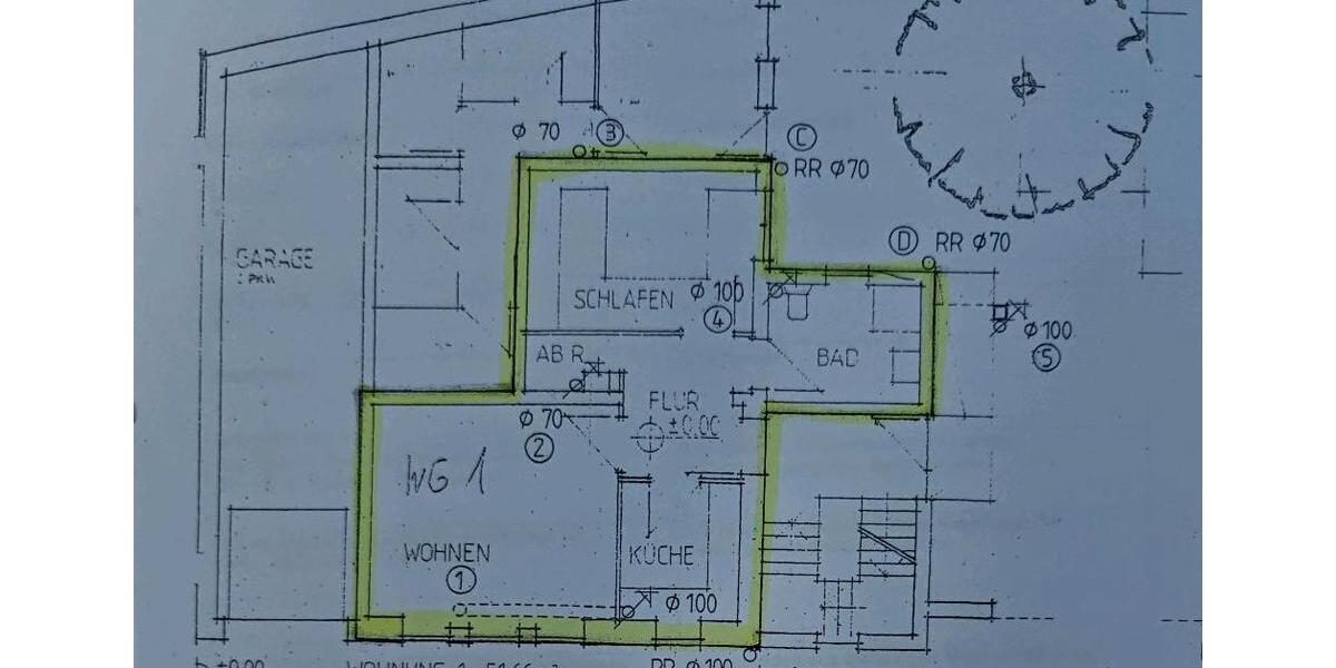 Erdgeschoßwohnung Ober-Olm Olm - 2 Zimmer, 52 m&sup2;, 550&euro; | Angebot:24650307