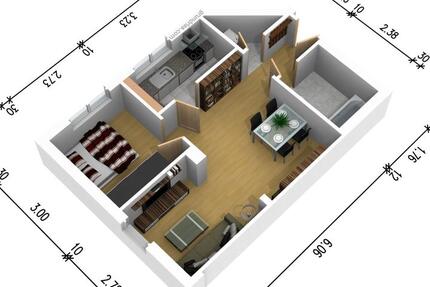 2 Raum Wohnung im Zentrum von Forst 1 zimmer