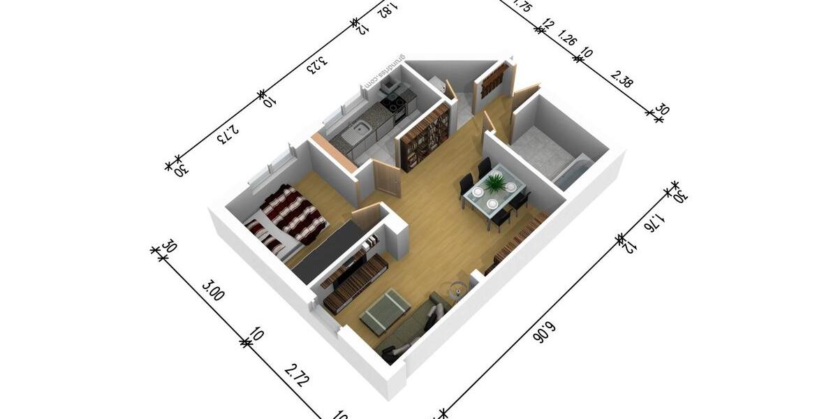 2 Raum Wohnung im Zentrum von Forst 1 zimmer