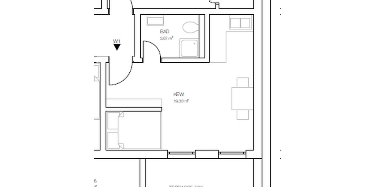 Etagenwohnung Friedberg (Hessen) - 1 Zimmer, 27 m&sup2;, 595&euro; | Angebot:26531121