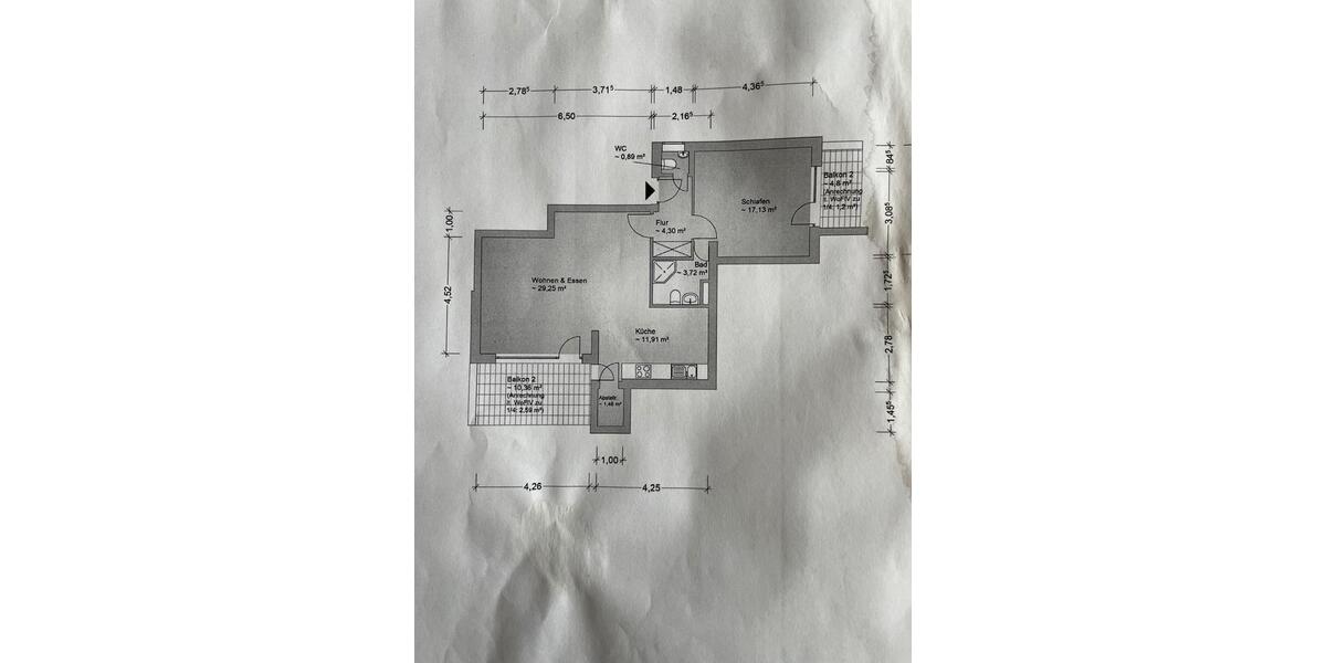 Etagenwohnung Buxtehude - 2 Zimmer, 72 m&sup2;, 864&euro; | Angebot:26023133