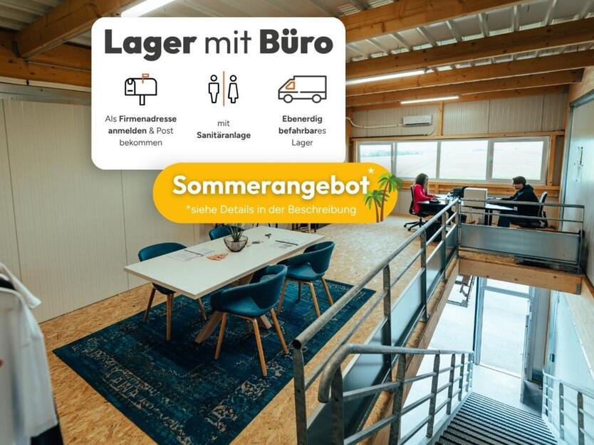 SOMMERAKTION! 110m² Lager mit Büro, Gewerbeflächen in Frankenthal zur Miete!