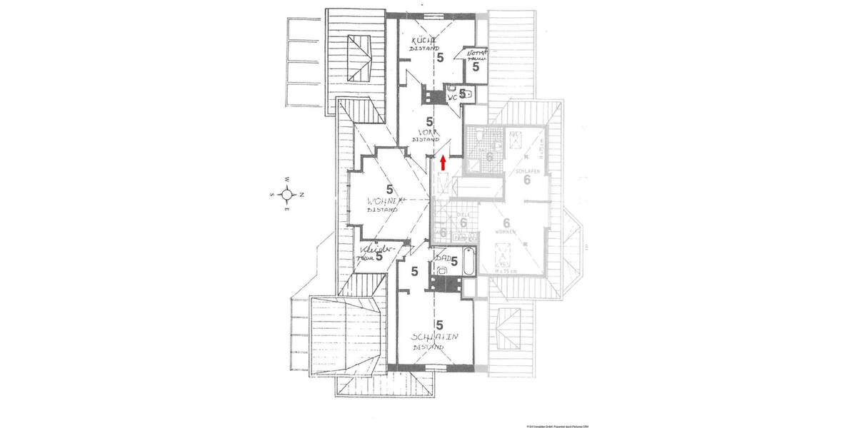 Etagenwohnung Kiel Blücherplatz - 2 Zimmer, 80 m&sup2;, 1.050&euro; | Angebot:25834571