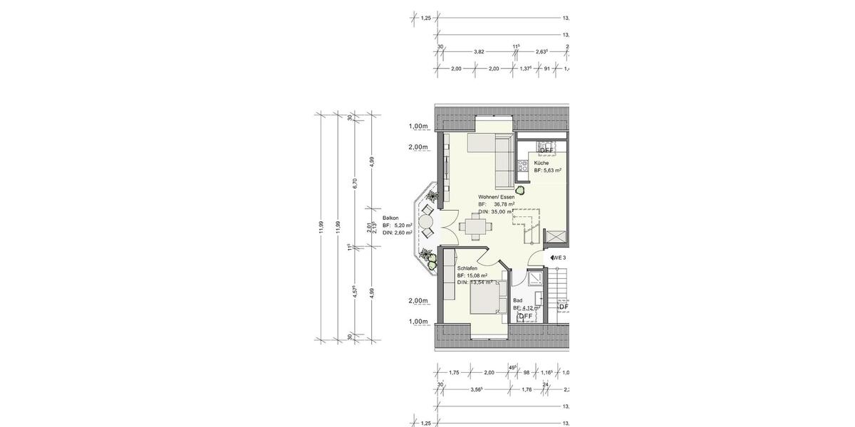Maisonettenwohnung Ober-Olm Olm - 3 Zimmer, 78 m&sup2;, 1.180&euro; | Angebot:26592200